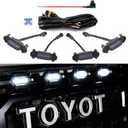 AUXLIGHT Car Accessories, 4PCS LED Front Grille Raptor Lights with Fuse & Wiring Harness, Compatible with 2016 2017 2018 2019 Toyotaa Tacoma TRD Pro (White)