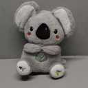 BRICHOEE Breathing Stuffed Animal, Soothing Koala Stuffed Animal with Moving Ears, Breathing Motion, Calming Sound and Light for Baby Sleep Companion Portable Plush Toy Gifts for Kids Adults Newborns