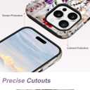 Jusy Compatible with MagSafe Flower Case for iPhone 15 Plus, Aesthetic Stained Glass Floral Magnetic Phone Case, Soft TPU and Hard PC Protective Cover for Women Girls (Shiny) - Bouquet