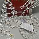 Christmas Window Silhouette Lights Decorations Pack of 4 Lighted Snowman, Trumpeting Angel, Wreath, Christmas Tree Christmas Window Lights with 50 Bulbs for Holiday Indoor Wall Door Glass Decorations