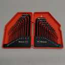 EFFICERE 30-Piece Premium Hex Key Allen Wrench Set, SAE and Metric Assortment, L Shape, Chrome Vanadium Steel, Precise and Chamfered Tips | SAE 0.028-3/8 inch, Metric 0.7-10 mm | In Storage Case