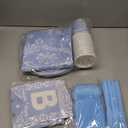 Domensi 144 Pcs Mexican Birthday Party Decoration Supplies for 20, Mexican Floral Cielito Lindo Paper Plates Napkins Cups Banner Papel Picado Tablecloth Cutlery Fiesta Birthday Tableware(Blue)