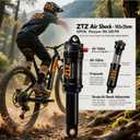Bike Rear Shock, Air Pressure Shock Absorbers, 125/150/165/190/210mm, 20/30/35/50/60mm Travel, Hydraulic Rear Suspension Shock for Mtb/e-bike (125 * 20mm)