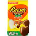 REESE'S Assorted Flavored Snack Size Peanut Butter Eggs, Candy Bag, Easter Candy, 28.8 oz (EXP 07/31/26)