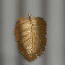 Metal Jewelry Dish, Small Leaf Shaped Ring Holder Jewelry Organizer, Trinket Dish Vanity Tray for Dresser Christmas Birthday Wedding Gifts Elm Leaves-Gold