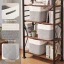 OIAHOMY 13 Inch Cube Storage Bins, 3-Pack Cotton Rope Woven Baskets for Organizing, Insert Storage Baskets for Shelves, Baby Nursery, Closet Organizer, 13 * 13 * 12.6IN, Grey & White