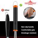 XUDAKAIXIN Grill Brush and Scraper, Safe Nylon Bristles Barbecue Outdoor Grill Brush for Cooled Grates, Extra Strong BBQ Cleaner Accessories(Red)