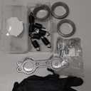 Exhaust Manifold Gasket Spring Rebuild Kit - Compatible Polaris Ranger 700 800 (2006-2014) Sportsman 600 700 (2002-2007) Touring X2 (2009-2012) Electroplated Black Rust-Proof