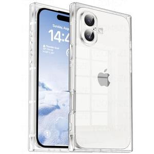 Tzomsze Case Compatible with iPhone Clear Case,Camera Protection,Reinforced Corners TPU Slim Shockproof Case Cover for Women Girls 6.1 inch-Clear