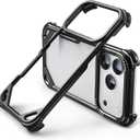 OATSBASF for iPhone 17 Pro Max Bumper Case, No Back Design, Aluminum Frame Slim Fit, Compatible with MagSafe, 4 Corner Shockproof Protection, Black