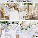 Fivenl 8 Pack White Tablecloth 60 x 102 Inch, Rectangle Table Clothes for 6 Foot Rectangle Tables Washable Polyester Fabric Table Covers for Wedding Party Reception Banquet Buffet Restaurant