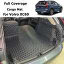 Cargo Mat Compatible with 2018-2026 Volvo XC60 Trunk Mat (and Rear Left and Right Side Panels) Cargo Liners for XC 60 All Weather Anti-Slip