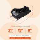 Baby Trend Secure 35 Infant Car Seat Base, Black Click-in Compatibility, Adjustable Recline, Easy-Level Indicators, Stable Everyday Design for Multiple Vehicle Use