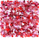 Riceshoot 131.23 ft Valentines Metallic Tinsel Garland Heart Twist Garland Decorations Valentines Day Red Pink Tinsel for Valentine's Day Decoration Home Indoor Outdoor Wedding Hanging Decor