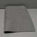 LUMI Ultra Thin Indoor Door Mat for Entrance 17"x30", Non Slip Entryway Mat, Low Profile Doormat, Unique Herringbone Design Carpet for Inside, Patio, Porch, Gray (Grey)