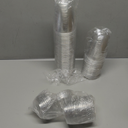 Round Bottom Clear Plastic Cups with Sip Lids, 50 Sets, 16 Oz Disposable Iced Coffee Cups with Strawless Lids To Go Cold Drink Cups for Smoothies, Juices, Party Catering