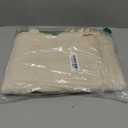 12 Pack Canvas Tote Bag - Lightweight Thin Tote Bags Bulk Blank Shopping Reusable Grocery Bags for DIY Gift Sublimation Activity - Beige (Medium)