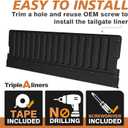 TripleAliners Truck Mat Compatible with 2005-2023 Toyota Tacoma Accessories, Tailgate Mat Custom Fit All Weather Protection Pickup Liner