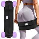 Glute Belt - Hip Thrust Belt with Double Strap Support, Adjustable Fitness Belt for Glute Workouts, Heavy Duty 400lbs Capacity for Dumbbells, Kettlebells, Weight Plates, for the Home, Gym