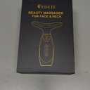 Facial Massager, 7 Colors Red Light Therapy for Face and Neck, Face Lift Device with 113F Heating Vibration for Multi Skin Care (Silver)