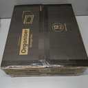 12 Pack Shoe Storage Bins, Clear Plastic Stackable Shoe Organizer for Closet, Space Saving Foldable Shoe Rack, Shoe Box Sneaker Holder Container, Black Frame