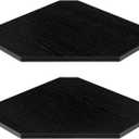 Corner Shelves 2-Pack for Bathroom & Kitchen, Space-Saving Floating Corner Wall Shelf with Easy Installation- Black (Set of 2)