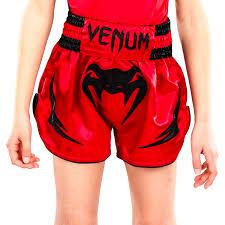 Venum Inferno Kids Muay Thai Shorts (10 Years, Black)