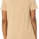 Amazon Essentials Women's Short-Sleeve Scoopneck Tunic, Pack of 2 (XS)