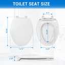 Elongated Toilet Seat 18.5" - Soft Close, Durable PP Toilet Seat, Easy Installation & Removal, Fits Most Toilet Bowls