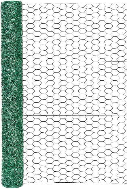 Garden Zone 173625 36 Inches x 25 Feet Gauge Poultry Netting, 36" x 25', Green