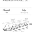 Egg Holder for Fridge,Stackable 1-4 Tiers Container,Auto Rolling Fridge Organizer for Refrigerator,Space-Saving Dispenser Holder,Refrigerator Egg Rack Transparent (2 Packs)
