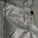 Motorcycle Cover Waterproof Outdoor, 300D Heavy Duty, UV & Rain Resistant, 3 Wind-Resistant Buckles, Dual Lock Holes, Includes Storage Bag, Fits Most Motorcycles/Scooters up to 86.6",Silver