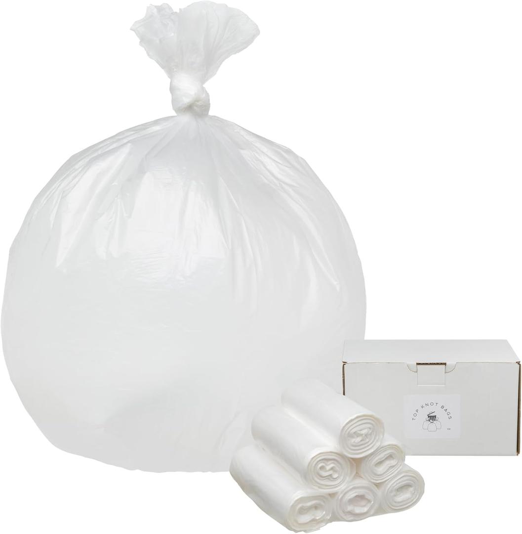 33 Gallon Garbage Trash Bag 33X40" Clear 150 Count Can Liner Bulk 30 Gallon 31 Gallon 32 Gallon 34 Gallon 35 Gallon Made in USA