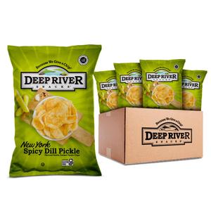 Deep River Snacks Kettle Chips, New York Spicy Dill Pickle, 2-Ounce (Pack of 24) BBD: 02/02/2026