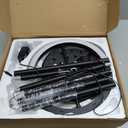 LED Floor Lamp - Rotatable Standing Lamp with Touch & Remote Control, 3000-6000K, 22W Modern Floor Reading Light, Dimmable Corner Uplighter for Living Room Bedroom Office, Black