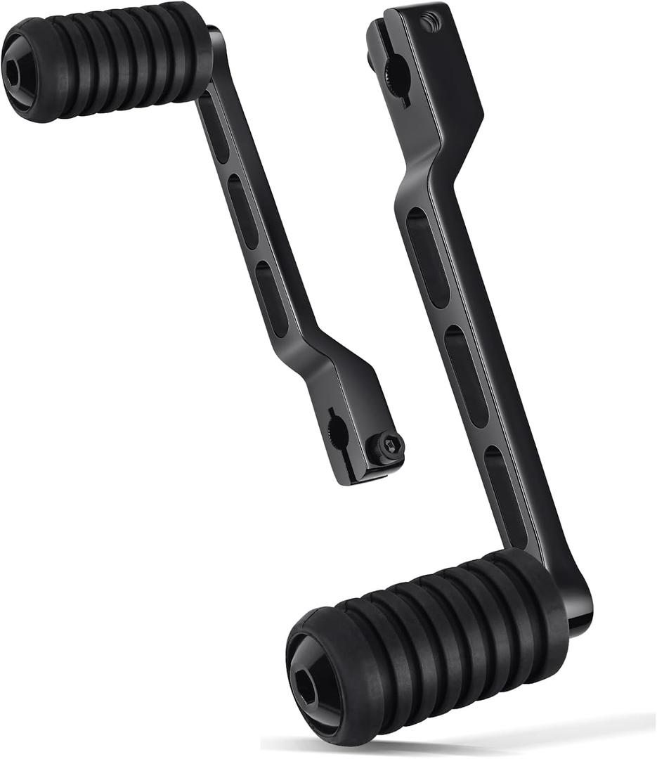 Benlari Heel Toe Shifter Pegs, 304 Stainless Steel Shifter Lever Pegs Fit for Harley Touring Street Glide Road Glide Road King Electra Glide 1988-2024, FL Softail 1986-2017, Trike 2008-2024, Black