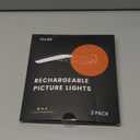 FULEN 2 Pack Picture Lights for Wall,Battery Operated Wall Sconce Rechargeable,LED Wall Light Cordless with Remote,3 Color Temperature, Art Lights for Painting,Frame,Gallery,Dartboard Lights,Black