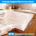 2 x XANGNIER 3 Pack No Scrub Oven Rack Cleaning Bags 23.7*15.7 in,No Cleaner Included,Simple to Use,No Messy Hands Reusable Leakproof Soaking Cleaner Bags for Removable Metal Rack,BBQ Grills,Grill Grate