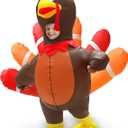 Camlinbo Thanksgiving Inflatable Costume, Funny Inflatable Turkey Costume for Kids Blow Up Full Body Turkey Outfit Opening Face Animals Costumes Suits For Boys Girls Teens Cosplay Thanksgiving Party