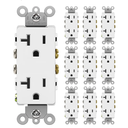 BESTTEN 20 Pack 20 Amp Decorator Receptacle, Electrical Wall Outlet, NonTamperResistant, Residential & Commercial Use, 20A/125V/2500W, UL Listed, White