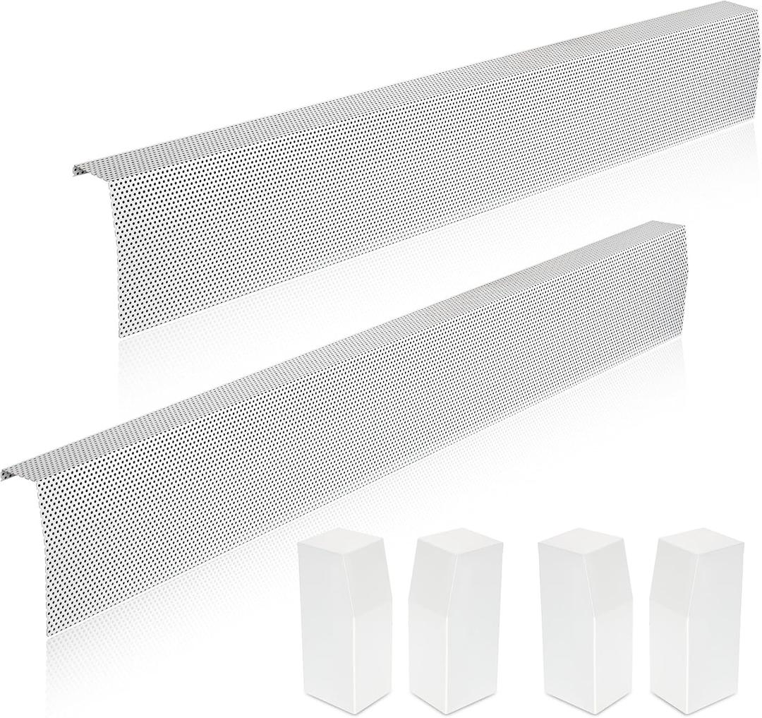 Redants 2 Pack 4 FT Baseboard Heater Covers with Left and Right Endcaps
