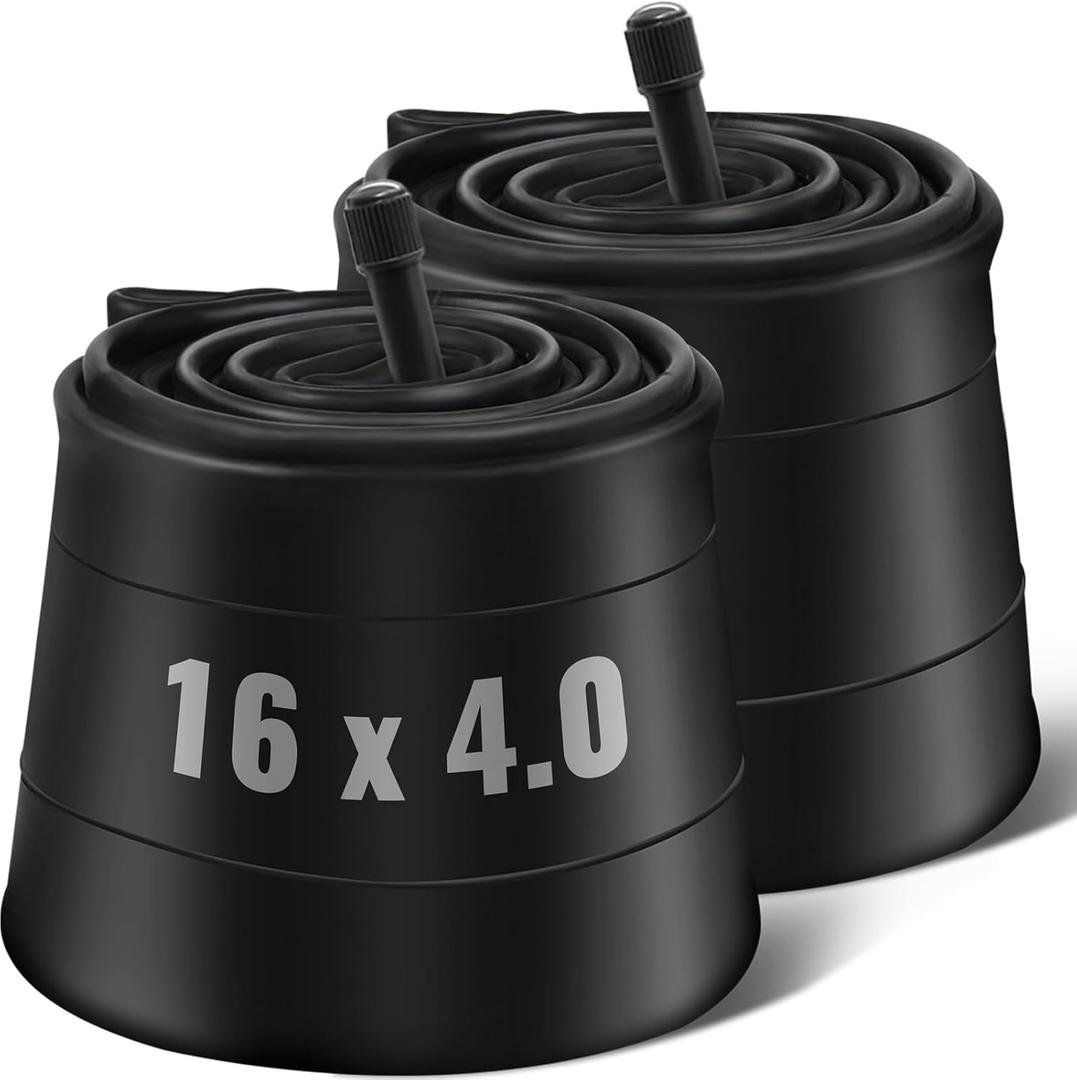 16 x 4.0 Inner Tube with Schrader Valve - Ideal for Kids Electric Bike with 16 Inch Fat Tires - Butyl Rubber Durable & Reliable Performance