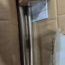 Rubbermaid Curved Shower Curtain Rod with Choice of No Drill Tension or Wall-Mount Installation, 50-72 Inches Stainless Steel Adjustable Shower Rod for Bathroom, Non-Slip, No Rust, Brushed Nickel
