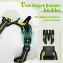 Rabbitgoo Dog Harness No Pull with 2 Leash Clips, Adjustable Soft Padded, Reflective Oxford No Choke Pet Vest with Easy Control Handle for Large Dogs, Green, XL