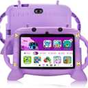 Kids Tablet, 7 inch Tablet for Kids 2-10, Educational Learning Toddler Tablet Android 11, 3GB RAM+32GB ROM Storage, Google Play YouTube, Baby Girl boy Present Purple