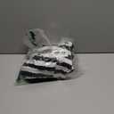 Kavoc 5 Pcs Jail Prisoner Costume Set Black White Striped Criminal Jumpsuit with Inmate Handcuff and Convict Nameplate for Adult Women Halloween Jailbird Cosplay