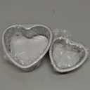 DECHOUS 2Pcs Heart Shaped Cake Pans 4 Inch, Aluminum Small Heart Cake Pans with Removable Bottom, 4 in Baking Cake Tin Cake Molds for Valentines Day Mother's Day Wedding Easter Party Birthday (10.7X10.3X3.4CM)