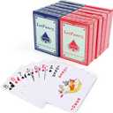 LotFancy Playing Cards, 12 Decks of Cards, Poker Size Standard Index, 6 Blue and 6 Red, for Blackjack, Euchre, Canasta Card Game, Casino Grade