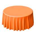 Tablecloth, Color Orange , Round , 6F