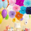 5 pack 10inch Orange Crepe Paper Flowers Paper Flower Decorations Wall Backdrop Flowers Handcrafted Flowers Party Wedding Crepe flowers For Nursey Baby Showers Birthday Photo Backdrop Bridal Shower